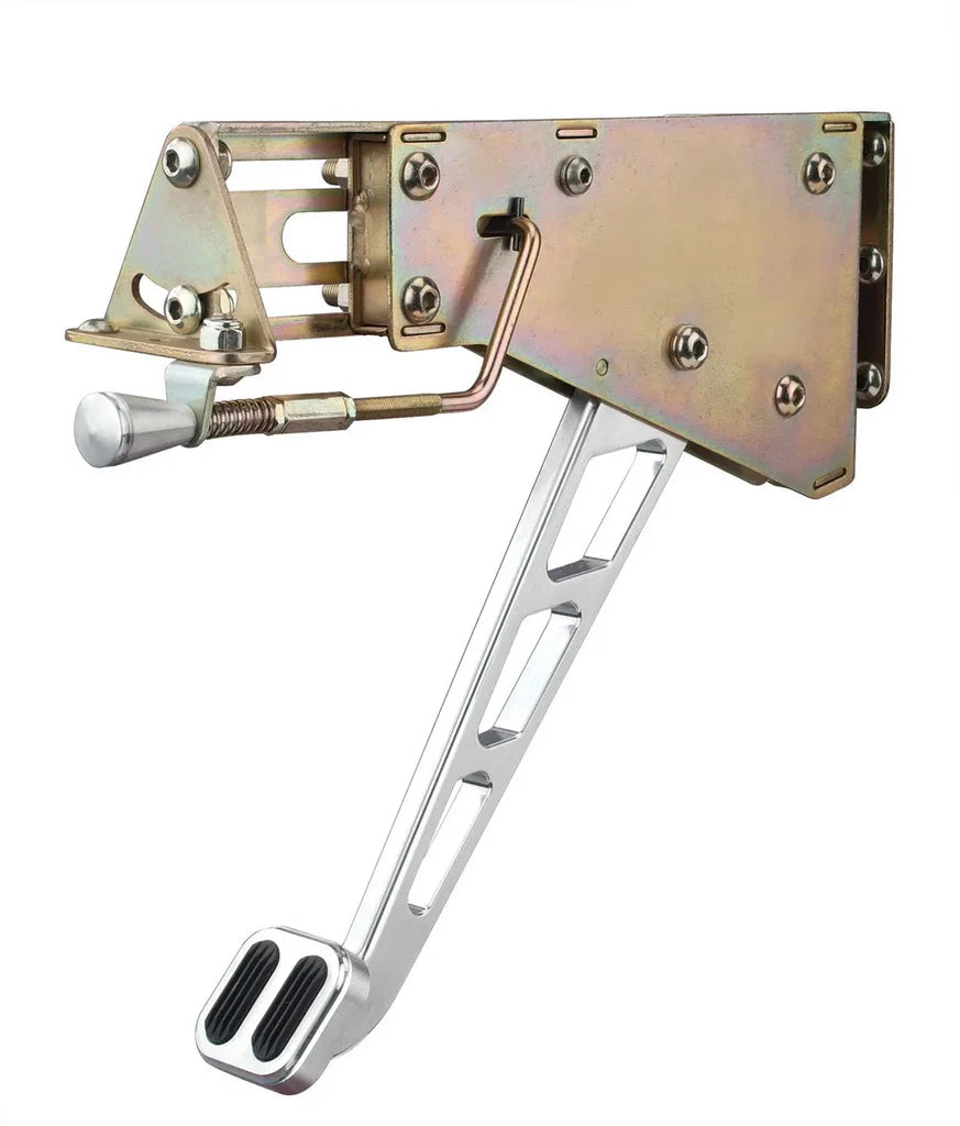 BILLET ALUMINUM UNDERTHEDASH FOOT OPERATED EMERGENCY BRAKE