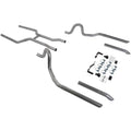 Crossmember-Back Exhaust System Fits 1964-1972 GM A-Body With V8 Engine 2.50 Inch Pipes And Hangers Only Mufflers Sold Separately Flowmaster