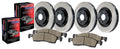 Centric OE Coated Front & Rear Brake Kit (4 Wheel)