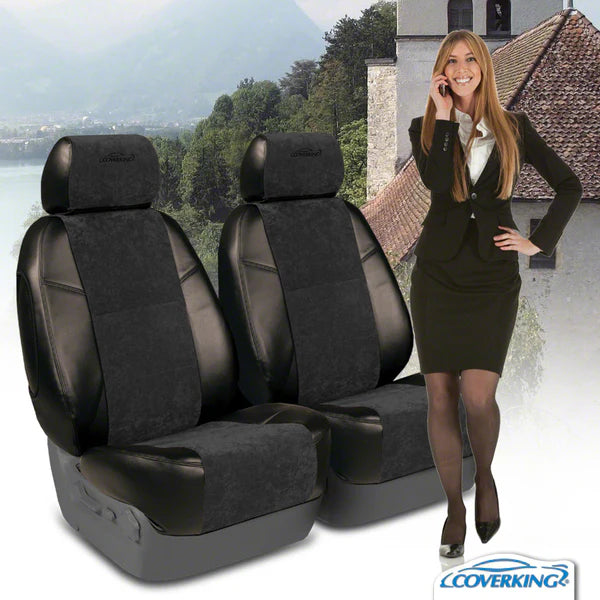 ULTISUEDE BLACK LEATHERETTE W/