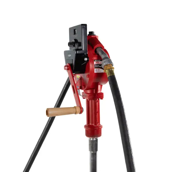 ROTARY HAND PUMP 3/4INX8FT NPT HOSE TELESCOPING STEEL SUCTION PIPE NOZZLE SPO