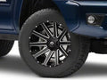 ~(35 lbs. 21X21X12)~ CONTRA 18x9 6x135.00/6x139.70 MATTE BLACK MILLED (-12 mm)