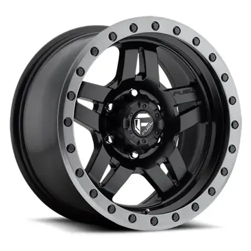 ~(32 lbs. 21X21X12)~ ANZA 18x9 5x127.00 MATTE BLACK GUN METAL RING (1 mm)