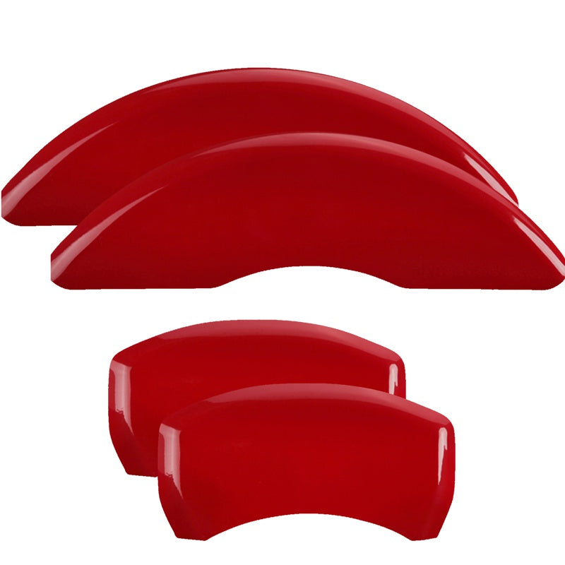 SET OF 4 CALIPER COVERS, ENGRAVED F