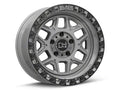 KELSO 17x9.0 5/127 ET00 CB71.6 BATTLESHIP GRAY W/BLK LIP EDGE AND BLK