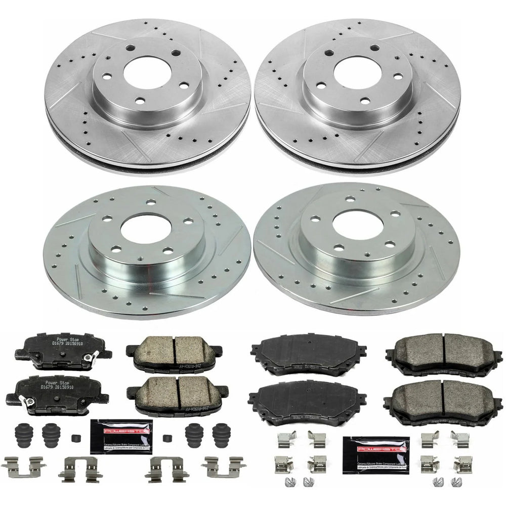 Power Stop 14-15 Mazda 6 Front & Rear Z23 Evolution Sport Brake Kit