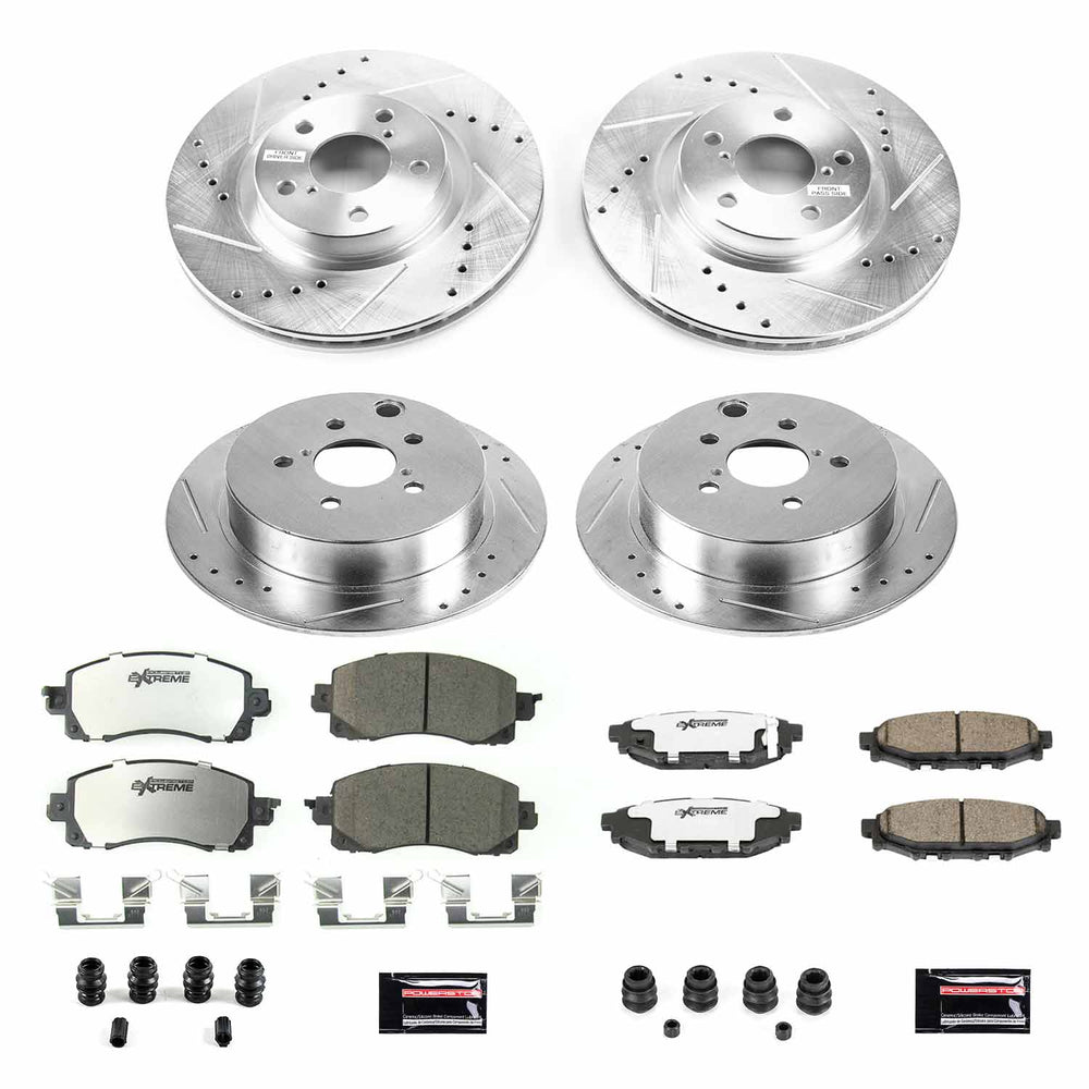 Power Stop 17-19 Subaru Impreza Front & Rear Z23 Evolution Sport Brake Kit