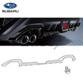 Subaru Rear Bumper Skirt Black - 2022 WRX