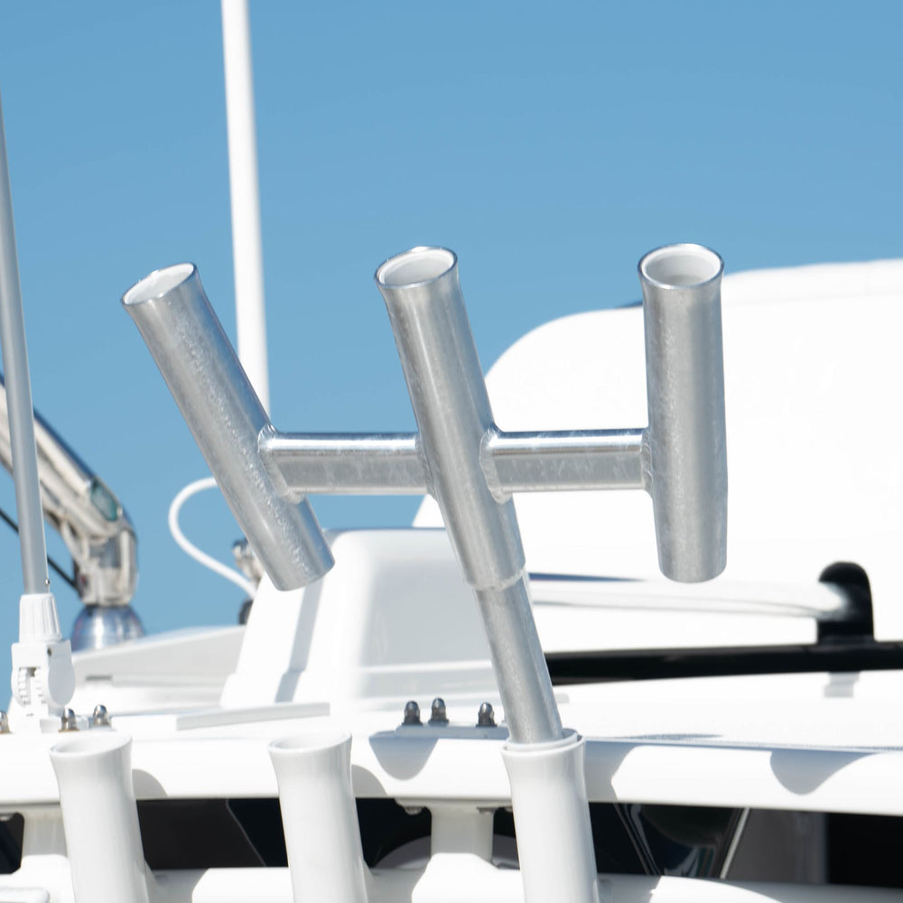 KITEROD HOLDER, BRUSHED ALUMINUM