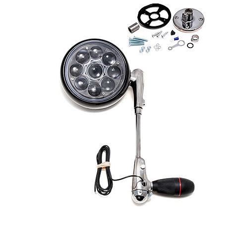 6IN ROOFLIGHT-LED-BLACK HEAD