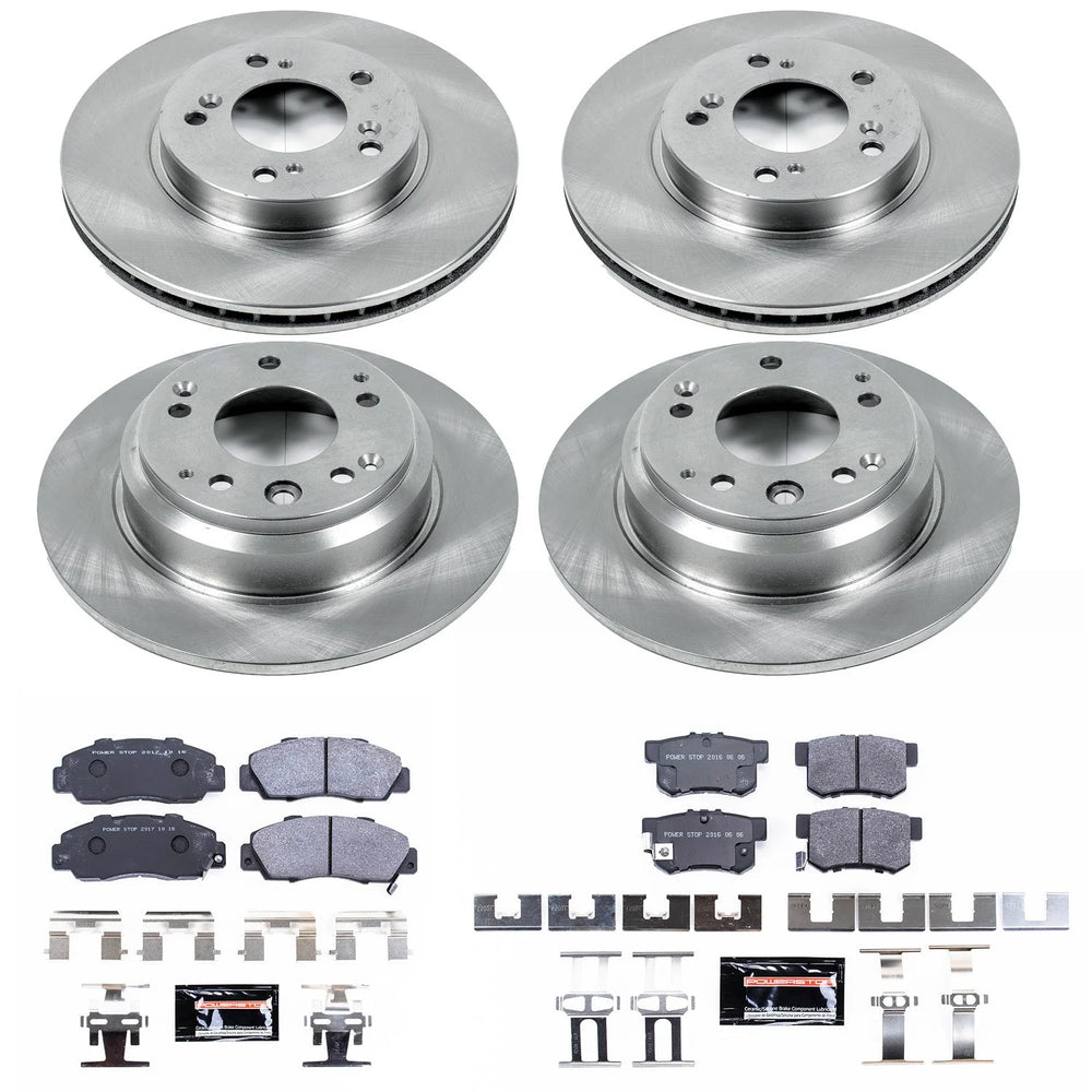 Power Stop 96-98 Acura RL Front & Rear Track Day SPEC Brake Kit