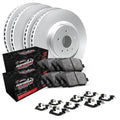 R1 02-05 Ford Explorer Front & Rear Carbon Coated Rotor Set w/Off-Road/Tow Pads