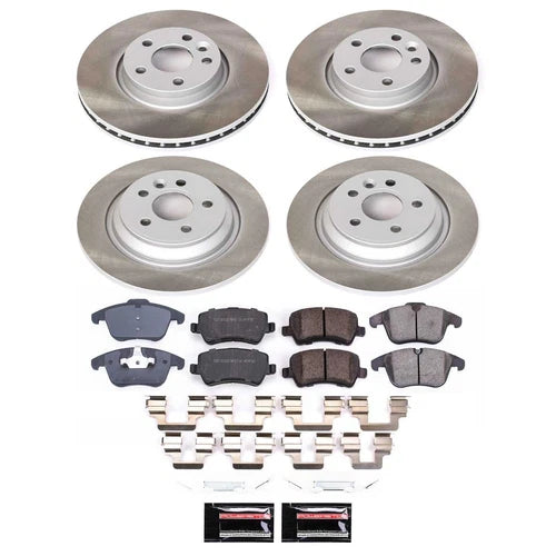 Power Stop 11-14 Volvo S60 Front and Rear Semi-Coated Rotor Kit