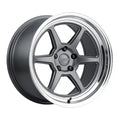 KANSEI ROKU MATTE GRAY W/MACHIINED LIP 18X9 5X112 +12mm