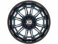 PHOENIX 20X9 6X4.5 18MM METALLIC BLUE MILLED W/ BLACK LIP