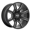 MO804 SPIDER 20X9 5X5.0/5.5 18MM GLOSS BLACK MILLED