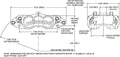 Wilwood Caliper-D8-4 Front Black 1.88in Pistons 1.25 Disc
