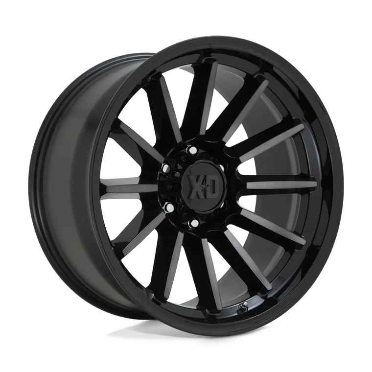 LUXE 20X9 6X135 MACH 18MM GLOSS BLACK MACHINED W/ GRAY TINT