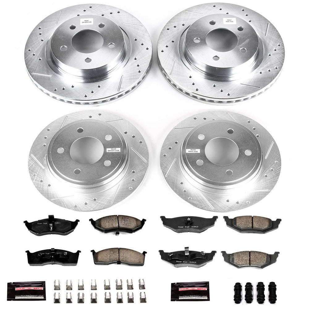 Power Stop 99-04 Chrysler 300M Front & Rear Z23 Evolution Sport Brake Kit