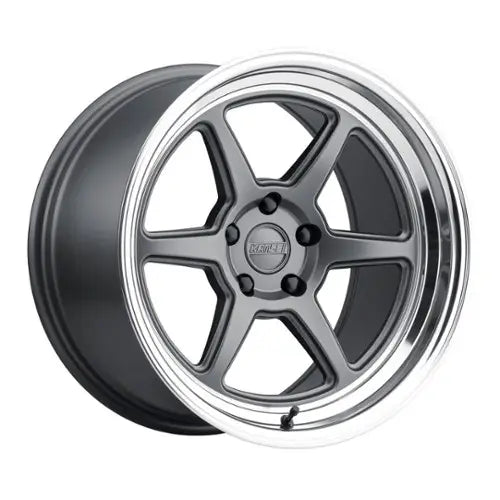 KANSEI ROKU MATTE GRAY W/MACHIINED LIP 18X9 5X114.3 +12mm