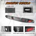 19C JEEP GLADIATOR JT FULLWIDTH REAR BUMPER W/LED LIGHTS; BLACK; POWDER COATED