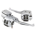 Bikers Choice 96-07 FLH/FLT Chrome Handlebar Control Kit W/O Switches 11/16 Bore W/Audio
