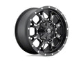~(42 lbs. 21X21X12)~ KRANK 18x9 5x114.30/5x127.00 MATTE BLACK MILLED (-12 mm)
