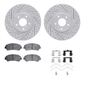 DFC 09-23 Nissan Maxima Front Drilled & Slotted Geoperformance Rotors 5000 Advanced Pads w/Hardware