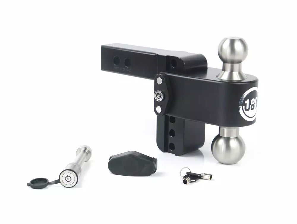 TURNOVER BALL 4IN DROP HITCH W/ 2IN SHANK (8K/10K GTWR)W/CERAKOTE