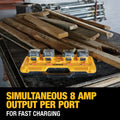 DEWALT 4 PORT LITHIUMION FAST CHARGER