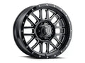 ICON Alloys Alpha, Gloss Black, Milled Windows, 20x9 / 5x150, 16mm OS, 5.625" BS