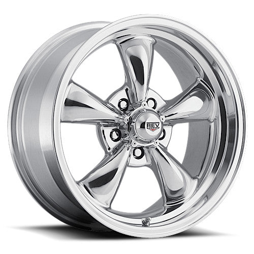 REV WHEELS 100 CLASSIC SERIES 18x8 5x120.65/5x4.75 +0MM OS CHROME