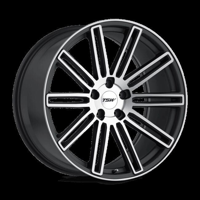 ~(35 lbs. 22X22X10)~ TSW CROWTHORNE 20x8.5 5/112 ET20 CB72.1 MATTE GUNMETAL W/MATTE MACHINE FACE