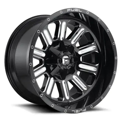 ~(41 lbs. 21X21X12)~ HARDLINE 18x9 6x135.00/6x139.70 GLOSS BLACK MILLED (-12 mm)