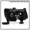 1114 CHRYSLER 300 HALOGEN ONLY (EX HID MODELS ) BLACK BEZEL HEADLIGHT LEFT AND