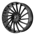 AB018 22X9 5X130 G-BLK 25MM