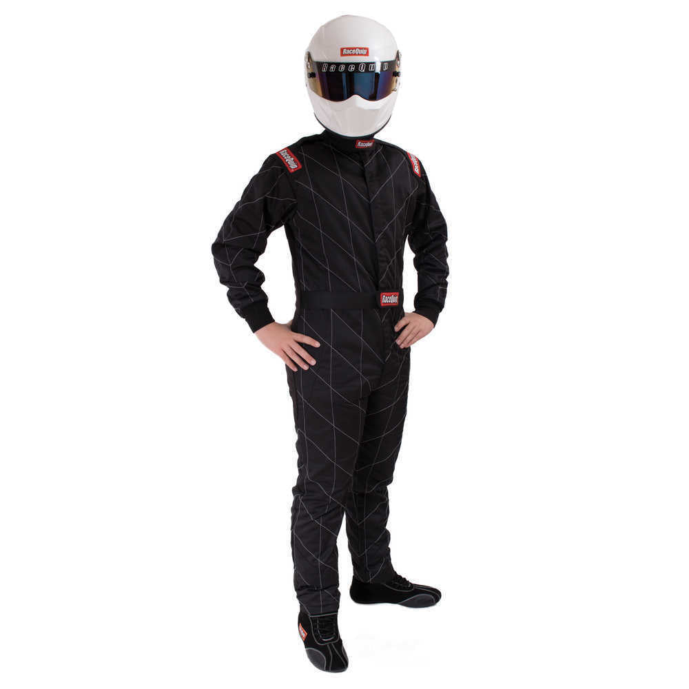 CHEVRON-5 SUIT SFI-5 BLK LRG