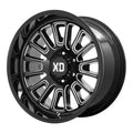 ROVER 20X9 8X6.5 00MM GLOSS BLACK MILLED
