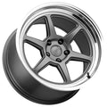 KANSEI ROKU MATTE GRAY W/MACHIINED LIP 18X9 5X114.3 +12mm