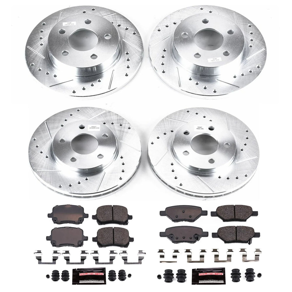 Power Stop 04-08 Chevrolet Malibu Front & Rear Z23 Evolution Sport Brake Kit