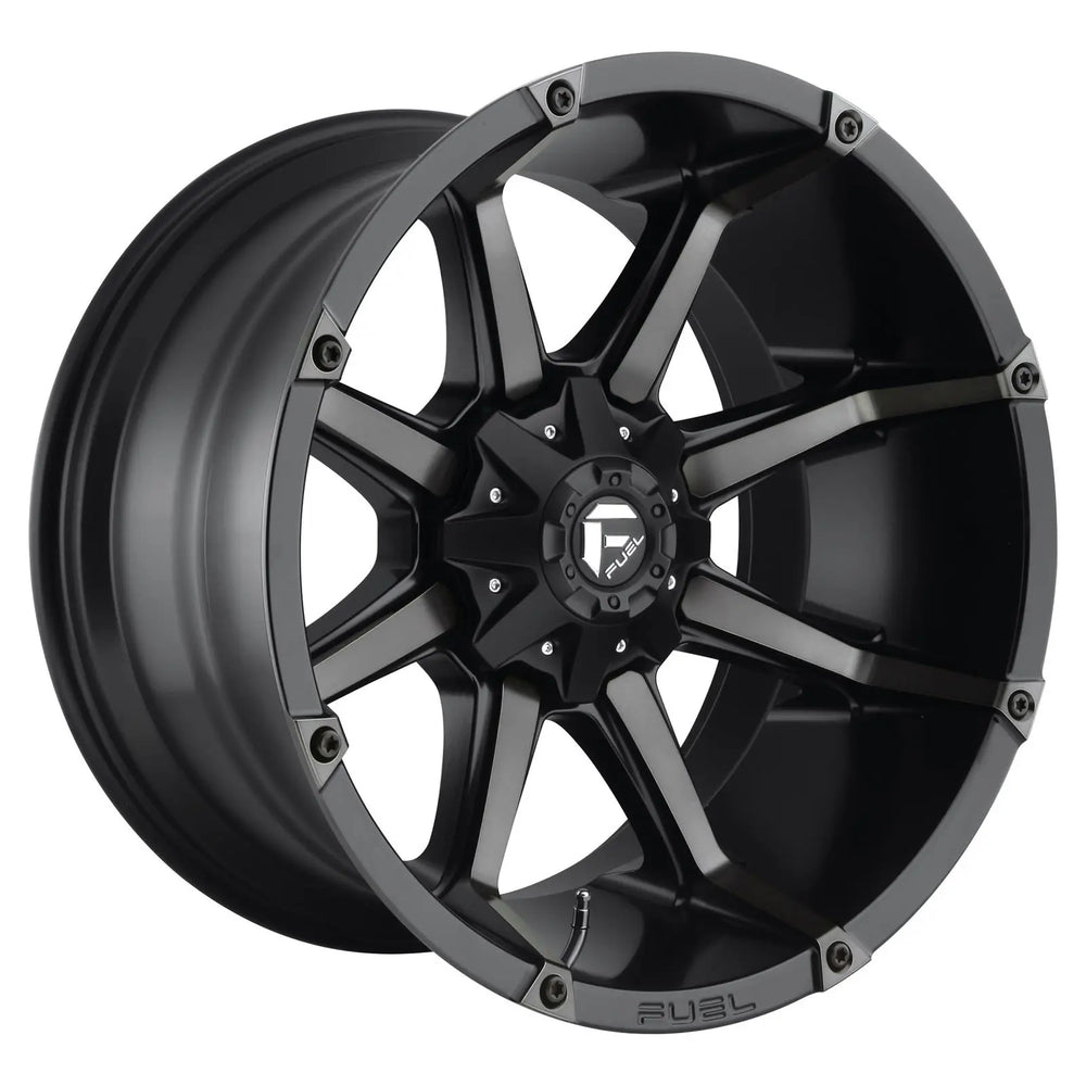 ~(37 lbs. 21X21X12)~ COUPLER 18x9 8x165.10 MATTE BLACK DOUBLE DARK TINT (1 mm)