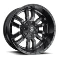 ~(43 lbs. 21X21X12)~ SLEDGE 18x9 5x139.70/5x150.00 MATTE BLACK GLOSS BLACK LIP (1 mm)