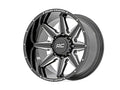 Rough Country 91M Series Wheel | One-Piece | Gloss Black | 20x12 | 8x170 | -44mm