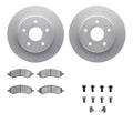 R1 Concepts Carbon Series Brake Rotors - Perf Off-Road/Tow Pads - Hdw Fits Jeep Wrangler