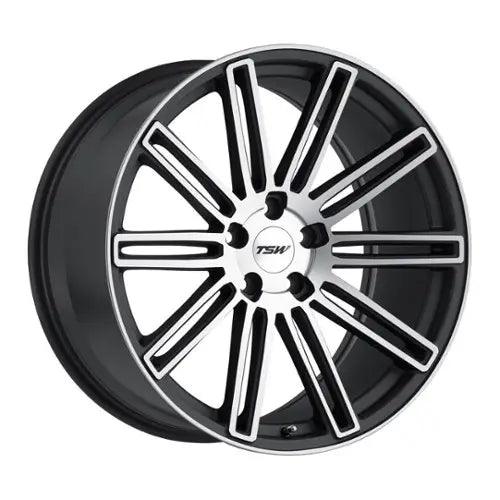 ~(35 lbs. 22X22X10)~ TSW CROWTHORNE 20x8.5 5/108 ET40 CB72.1 MATTE GUNMETAL W/MATTE MACHINE FACE