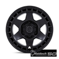 BR022 17X8.5 5X5.0 M-BLK 25MM