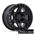 BR022 17X8.5 5X5.0 M-BLK 25MM