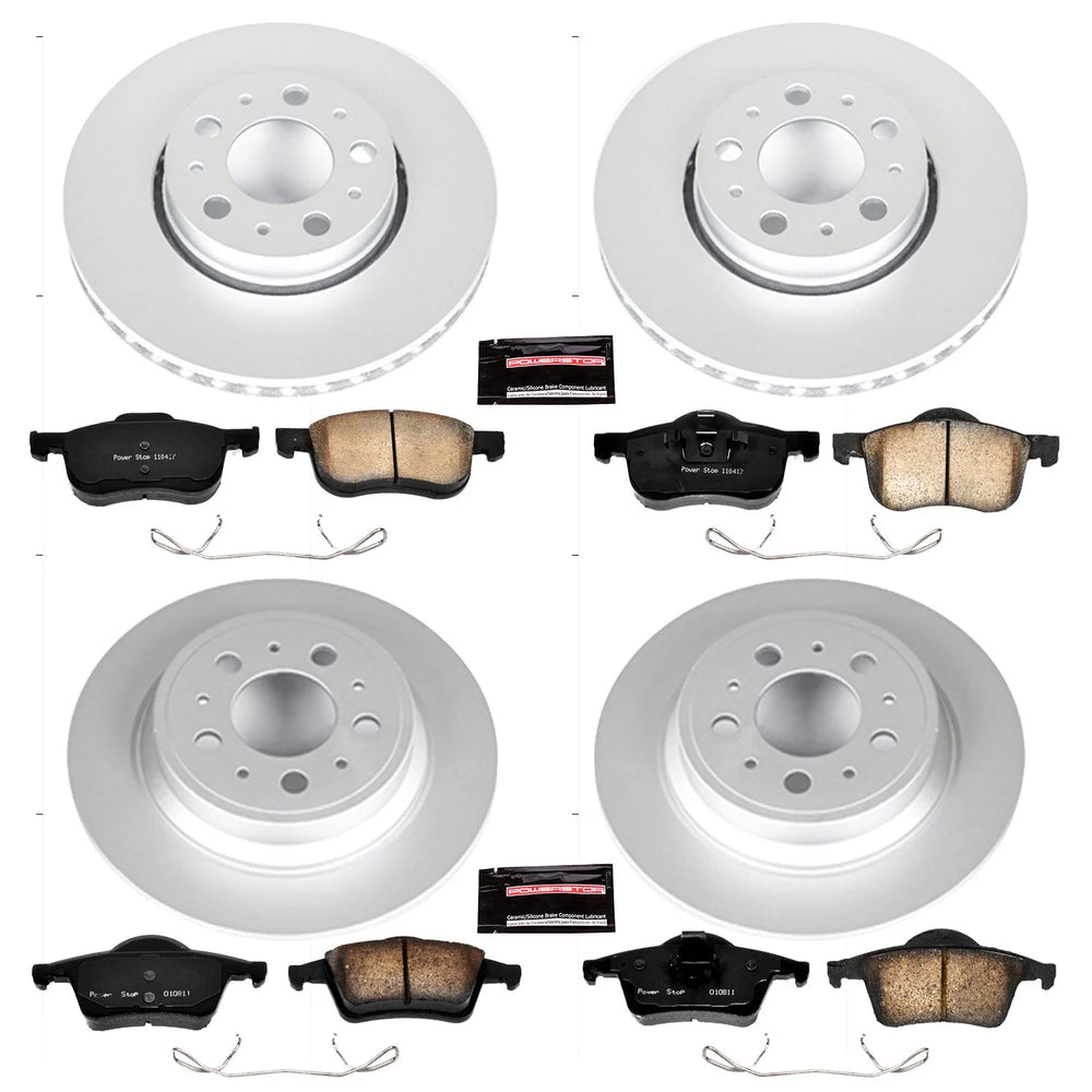 Power Stop 01-07 Volvo S60 Front & Rear Z23 Evolution Sport Coated Brake Kit