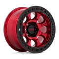 KM237 17X9 6X5.5 C-RED-BLK-RG -38MM