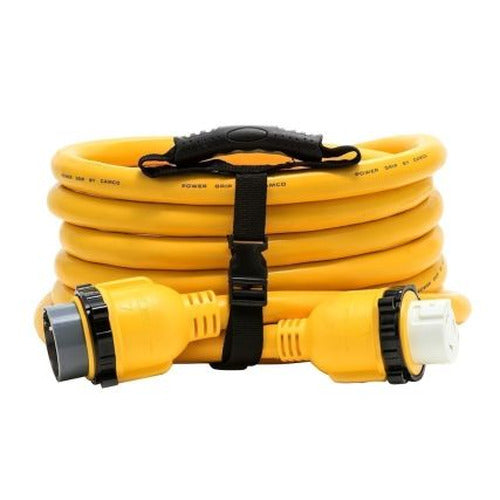 POWERGRIP MARINE CORD 25FT 50AMLOCKING/50AFLOCKING YELLOW/BLACK